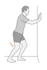 Wall Push Stretch Diagram